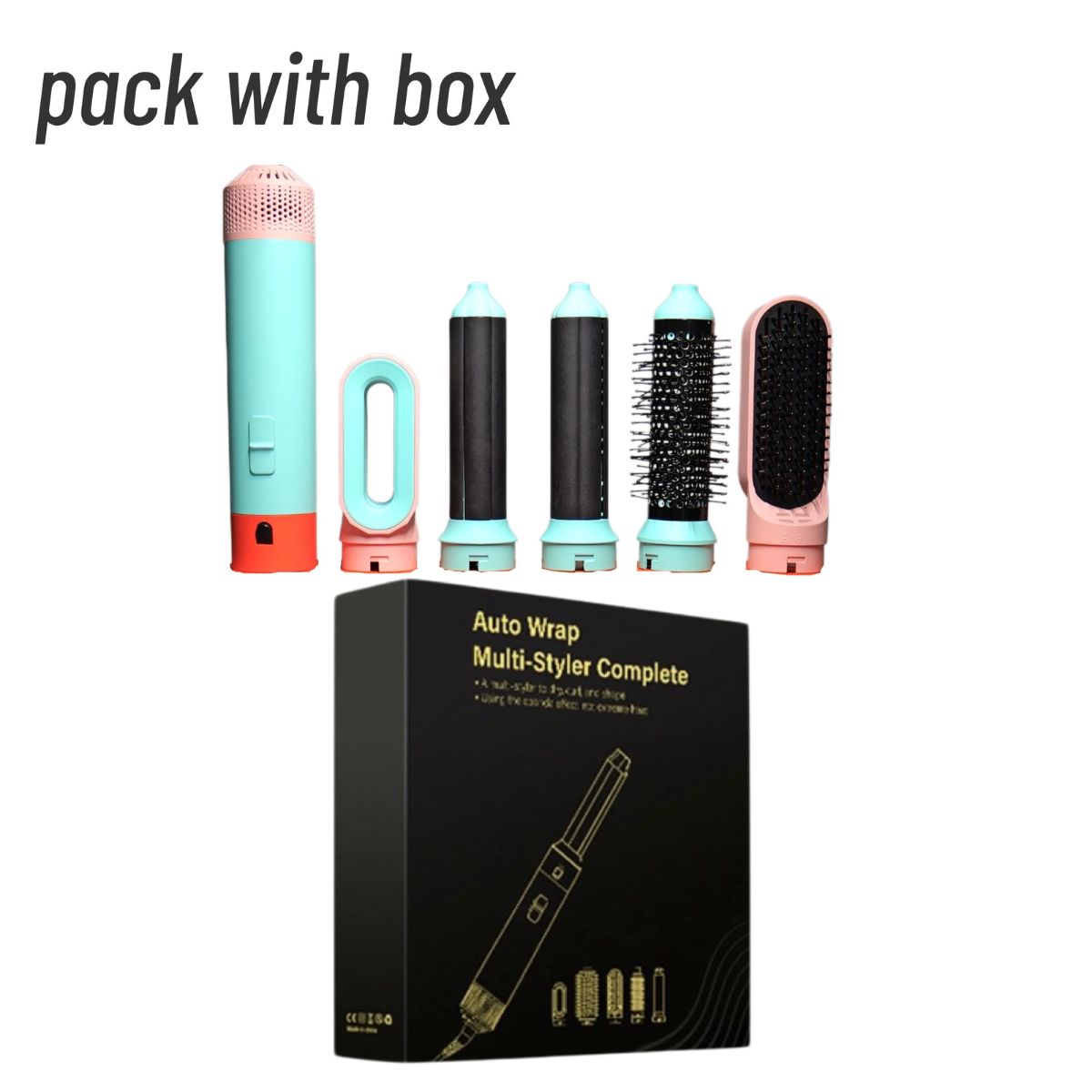 5-in-1 Hair Dryer & Styler with Curling Barrel Hot Air Brush